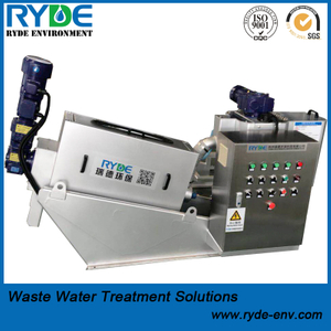RDL131 Type Small Sludge Treatment Equipment Screw Press Dewatering Filter Machine for Hospital Wastewater and Sludge Treatment