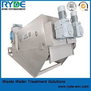 RDL402 Type Large Processing Capacity Multi Disc Stacked Drainage Screw Dewatering Screw Press Machine Sludge Dehydrator