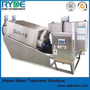 RDL302 Type Sewage Sludge Treatment Thickening And Dewatering Machine in Animal Husbandry Industry Screw Press Sludge Dehydrator
